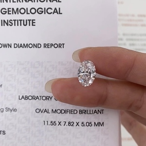 <span class=keywords><strong>Bague</strong></span> en <span class=keywords><strong>diamant</strong></span> de laboratoire de <span class=keywords><strong>1</strong></span> à 5 carats certifiée IGI taille ovale Solitaire de fiançailles populaire <span class=keywords><strong>avec</strong></span> bagues en <span class=keywords><strong>diamant</strong></span> certifiées en or 14K 18K - Product Image 2