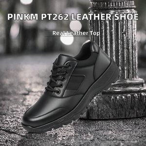 Baskets décontractées en cuir véritable pour hommes, style créateur, pour l'automne et les activités sportives en extérieur - Product Image 1