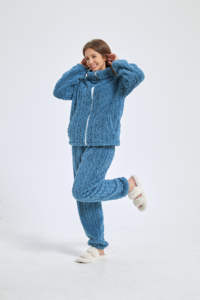 <span class=keywords><strong>Pigiama</strong></span> Invernale Caldo <span class=keywords><strong>in</strong></span> Flanella Peluche Morbido Taglia Grande per Donne e Ragazze Abbigliamento da Casa - Product Image 3