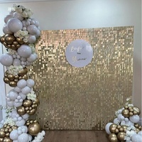 Panneaux muraux carrés à paillettes DAMAI, décor mural scintillant pour les décorations de fête de remise de diplôme, d'anniversaire, de mariage, de fête de fiançailles
