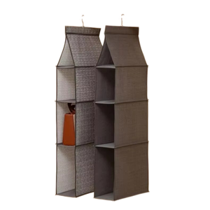 Armario Plegable de Diseño Clásico con Estampado, de Tablero de Densidad No Tejida, Bolsa Colgante para Guardar Ropa, Capacidad de 50L, Transpirable, Portátil, para Almacenamiento en el Hogar - Product Image 1