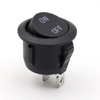 Interrupteur à bascule KCD1 de petite puissance avec/sans voyant lumineux, bouton 20MM, 250VAC, bleu, 4 broches, 3 broches, 2 broches, action marche-arrêt, appareils électroménagers, PA66