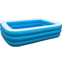 28106 8 Fuß 244*61cm runde Form Tragbarer großer aufblasbarer Außen pool für Kinder