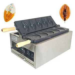 5 pcs bào ngư hình dạng sắt tấm không dính lớp phủ nhanh chóng sưởi ấm âm đạo tùy chỉnh thiết kế hình dạng Waffle maker Snack Đảng nồi - Product Image 1