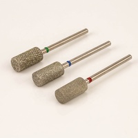 Haute qualité professionnel sécurité pédicure manucure coupe croisée russe grand baril Efile diamant cuticules forets pour ongles