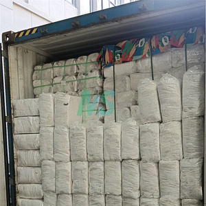 Chiffons en coton blanc imprimés de haute qualité, faibles en peluches, en balles industrielles pour le nettoyage et l'essuyage - Product Image 5