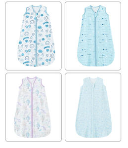 2件来样定做中国批发可爱柔软儿童婴儿薄纱双层纱布有机棉睡袋 - Product Image 3
