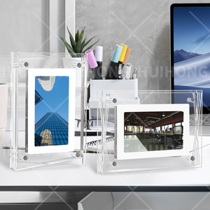 Cadre photo numérique transparent en acrylique de 7 pouces, <span class=keywords><strong>NFT</strong></span> coloré, haut de gamme, lecteur d'album électronique numérique, lecture vidéo en mouvement - Product Image 5