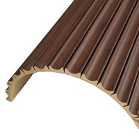 Panneau mural flexible 3D en bois rainuré / PVC / placage MDF, panneaux décoratifs en bois MDF sculptés, décoration