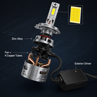 Ampoule de phare LED SFIDA K6 150W 15000LM 4575 CSP Plug and Play 6000K avec refroidissement par ventilateur pour voiture