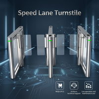 Tourniquet à passage rapide en acier inoxydable 304, bidirectionnel, largeur de passage réglable, portail de contrôle d'accès pour entreprise et bureau, certifié CE