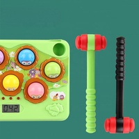 Jeu interactif de tape-taupe lumineux et musical, alimenté par piles AAA, pour enfants de 5 à 7 ans, jouet de développement précoce, marteaux pour enfants
