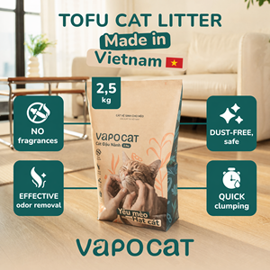 Arena para Gatos de Tofu Profesional, Gránulos de Fibra Natural con Diseño Desechable por el Inodoro para una Eliminación de Residuos Conveniente - Product Image 1