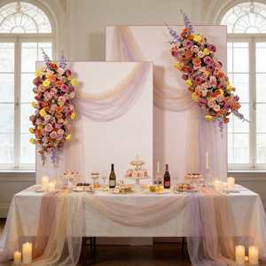 Conjunto de Decoración de Fondo con Flores Artificiales Realistas para Bodas al Aire Libre y Arreglos Florales para el Día de la Madre - Product Image 1