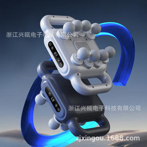 Pistolet de massage Zjxingou à 8 têtes avec écran LCD, moteur sans balais, 12 niveaux de vitesse pour un soulagement musculaire profond, massage du dos et de la taille - Product Image 1