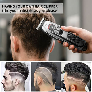 Cordless tagliacapelli <span class=keywords><strong>e</strong></span> <span class=keywords><strong>barba</strong></span> Trimmer da uomo Kit professionale da barbiere per il taglio dei <span class=keywords><strong>capelli</strong></span> <span class=keywords><strong>e</strong></span> lo Styling della <span class=keywords><strong>barba</strong></span> regalo Premium - Product Image 3
