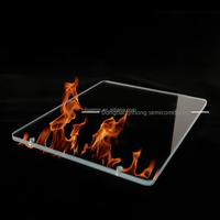 Plaque de quartz carrée en verre de quartz hautement transparent, pureté 99,99 %, pour lampe UV