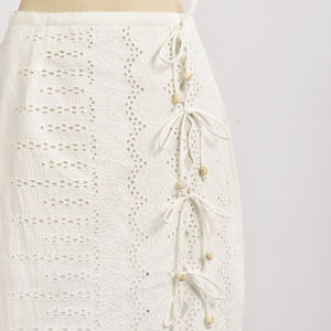 กระโปรงโบฮีเมียนลายดอกไม้ธรรมชาติ ผ้าฝ้าย 100% ระบายอากาศได้ดี คุณภาพพรีเมียมสำหรับผู้หญิง ราคาสุดคุ้ม คุณภาพเยี่ยม - Product Image 5