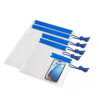 HaoRan Pochette Étanche Transparente pour Permis de Pêche, Porte-Documents, Porte-Carte d'Identité, Housse Étanche pour Permis