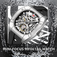 Montre automatique sport décontractée étanche avec cadran lumineux et boîtier mécanique ajouré, prix de gros direct usine