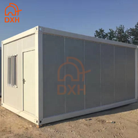 DXH Construction Site – Maison/ Bureau modulaire préfabriqué à installation rapide de 10, 15, 20 et 30 pieds avec toilettes
