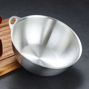 Stainless Steel Salad Bowl Set 298 Dishwasher Safe For Party Snack Kimchi <b>Sauce</b> Dessert Use - Product Image 2