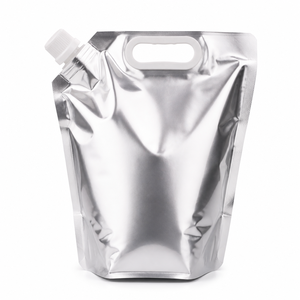 Pochette d'emballage liquide personnalisée à bec verseur et poignée pour <span class=keywords><strong>café</strong></span> et thé froids - Product Image 1
