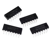 74LS08 Onduleur de déclenchement Schmitt à six voies Convertisseur de puce IC en ligne DIP-14 IC de gestion de l'alimentation IC de contrôle PWN