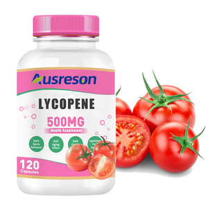 Ausresonリコピン天然トマトエキスサプリメントソフトゲルスキンホワイトニングカプセル酸化防止剤リコピンカプセル - Product Image 1