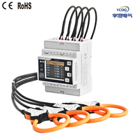 Analyseur de compteur intelligent triphasé MEATROL de haute qualité YC231, précision de 0,1 %, bobine de Rogowski, 333 mV CT, compteur d'énergie numérique DIN