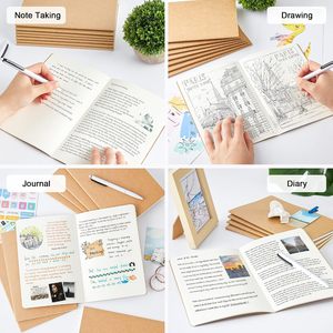 Cuadernos Kraft Gruesos al por Mayor con Logotipo Personalizado, Costura de Hilo de Alta Calidad, 40 Hojas A4/A5/B5, Uso Promocional - Product Image 3