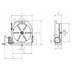 Machine tools and accessories, Tables and <b>dividing</b> <b>heads</b>, FERVI HORIZONTAL/VERTICAL <b>DIVIDING</b> TABLE - Product Image 1