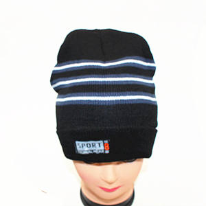 Chapeau tricoté Sport Techwear, couleurs mélangées, bonnet de ski chaud, couvre-chef d'hiver pour adulte - Product Image 5