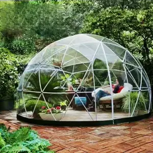 Barraca de iglu para jardim, kit de barraca de luxo com cúpula transparente para eventos personalizados ao ar livre, ideal para uso em ambientes transparentes