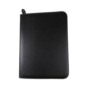 Cartella di Presentazione in Vera Pelle Formato A4 con Clip Portadocumenti, Portafoglio Premium con Logo Personalizzato Marca <span class=keywords><strong>TSH</strong></span> - Product Image 2