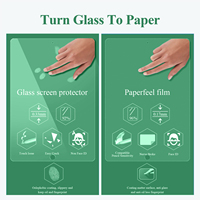 Protecteur d'écran effet papier, dureté 9H, film d'écriture PET ultra-fin 2.5D, compatible stylet iPad, écriture fluide, résistant aux rayures
