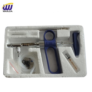 Jeringa Veterinaria Automática Continua Ajustable WANJIA de 5 ml, Inyector de <span class=keywords><strong>Vacunas</strong></span> de Plástico Duradero para Pollos, Uso en Vacunación Animal - Product Image 4