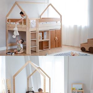 <span class=keywords><strong>Lit</strong></span> superposé en bois <span class=keywords><strong>pour</strong></span> enfants, maison dans les arbres, sur mesure, taille complète, avec rangement, <span class=keywords><strong>toboggan</strong></span> et design confortable <span class=keywords><strong>pour</strong></span> la chambre à coucher - Product Image 4