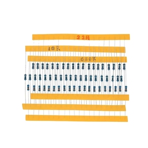 Kit Surtido de Resistencias de Película Metálica de 0.25W, 30 Tipos, 1/4W, 1%, 20 de Cada Uno, Total 600 Piezas: 47/220/1K/10K/<span class=keywords><strong>K</strong></span>/68K/100K/<span class=keywords><strong>K</strong></span>/1M - Product Image 2