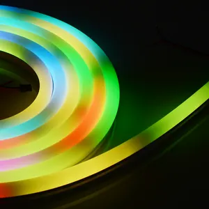 Diy Neon Tube Full Color Led Strip Neon Sign Custom Tube 12V Individual Pixel 10X23mm Side Emitting Neon Led Strip