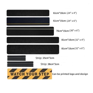 Ruban antidérapant en PVC noir imperméable fort adhésif pour la sécurité des sols pour les escaliers Ruban d'avertissement antidérapant en <span class=keywords><strong>carborundum</strong></span> pour - Product Image 3