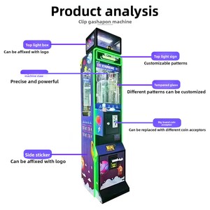 Mini machine à griffes commerciale en métal, unité de jeu de griffes à monnayeur, lecteur de billets et lecteur de cartes, pour la distribution de <span class=keywords><strong>prix</strong></span> - Product Image 6