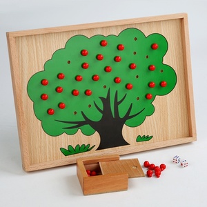 Juguete Educativo de Madera para Contar Manzanas, Método Montessori, para la Enseñanza de Matemáticas en Edad Preescolar - Product Image 3