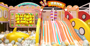 INDOOR PLAYGROUND USA LLC Estructura de Juego Interior de Plástico en Colores Pastel, Equipo de Juegos Comercial para Niños - Product Image 2