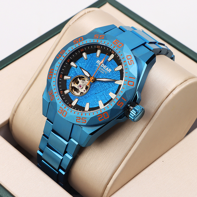 Vogue Stainless Steel Sport Water Resistant 20ATM Wrist Moissanite Tourbillion Mechanical Watch Miyota 8N24 Movement Limited
