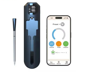 Gốm xử lý nhiệt độ kép không dây <span class=keywords><strong>Bluetooth</strong></span> thịt Nhiệt kế thăm dò cho BBQ nướng, lò nướng, Nồi chiên không khí, bếp - Product Image 1