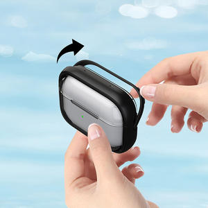 Funda de goma suave Simple de negocios de plástico transparente para <span class=keywords><strong>Air</strong></span> Pods <span class=keywords><strong>Pro</strong></span> Generation con funda de soporte para <span class=keywords><strong>Air</strong></span> Pods <span class=keywords><strong>Pro</strong></span> 2nd - Product Image 3