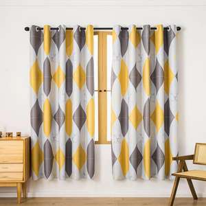 Cortinas Opacas de Poliéster Tejido, Aislantes, de Estilo Moderno, Hechas a Medida, con Alto Nivel de Oscurecimiento, para Dormitorio, Sala de Estar, para Todas las Estaciones - Product Image 1