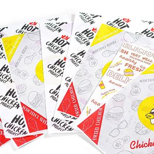 ZJPACK Wholesale Customized Printed Logo Greaseproof Food <b>Packing</b> <b>Paper</b> Recycled Biodegradable Burger <b>Paper</b> - Product Image 4