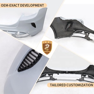 Kit de mise à niveau de style GT <span class=keywords><strong>Turbo</strong></span> <span class=keywords><strong>S</strong></span> pour <span class=keywords><strong>Porsche</strong></span> <span class=keywords><strong>Taycan</strong></span> 2019-2023 : Aérations de pare-chocs arrière en carbone sec pour un look amélioré - Product Image 2